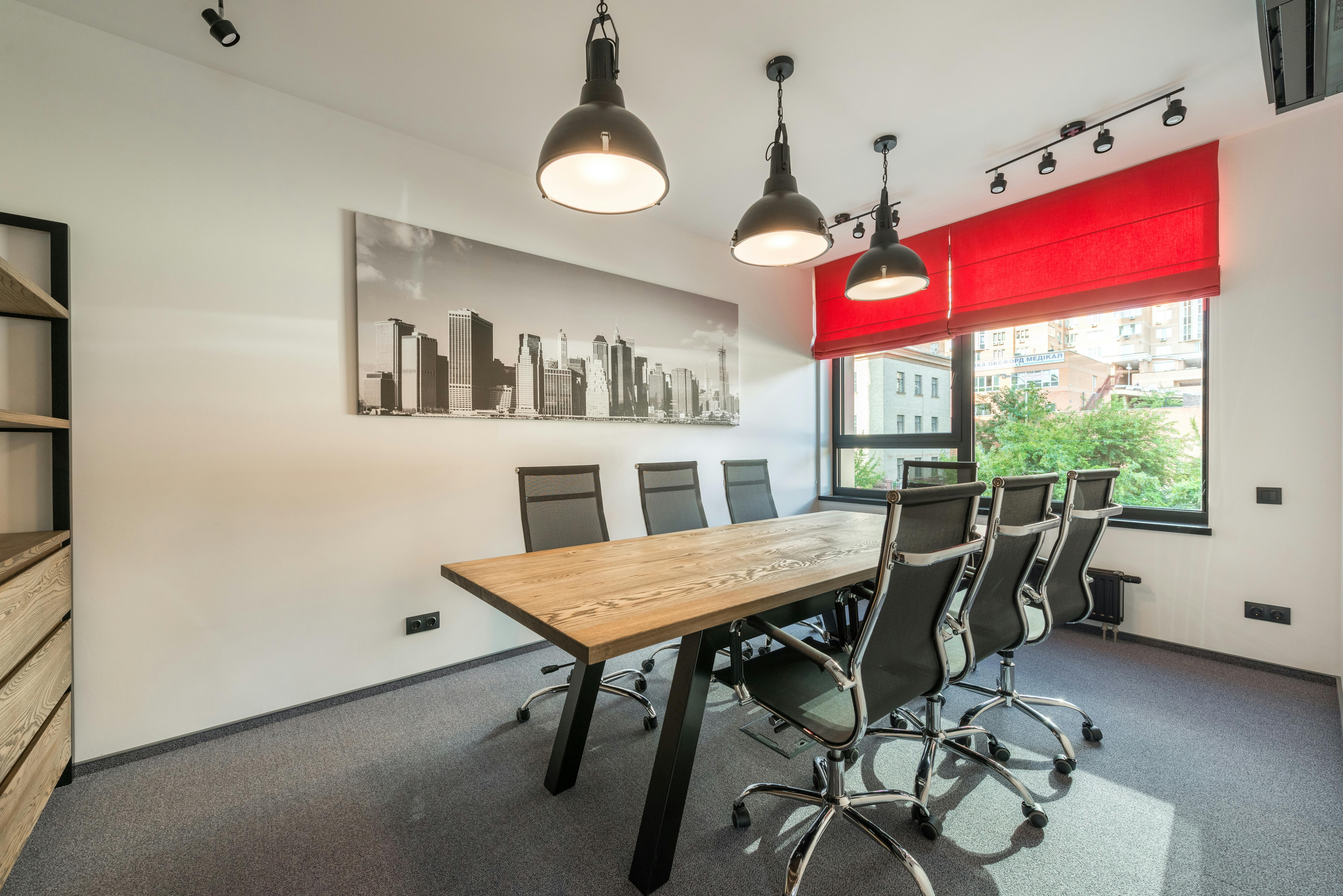 landscape modern open-plan office space